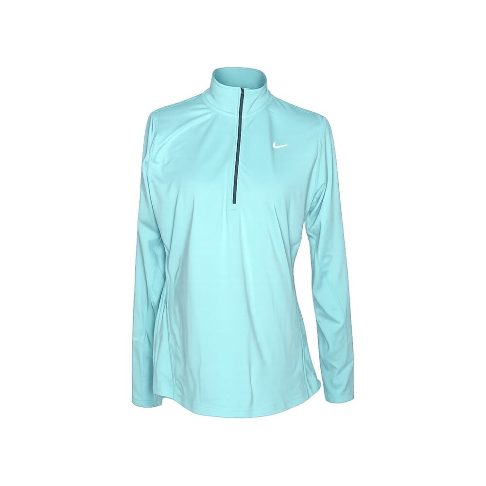 NIKE RUNNING DRI-FIT EVERYDAY TRAINING ATHLETIC ACTIVEWEAR FITTED ZIP UP LS TOP